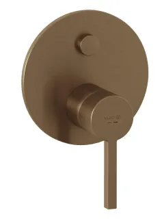 Смеситель для ванны и душа Kludi Nova Fonte Puristic 20759N115 брашированная бронза